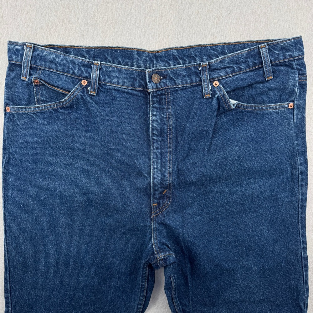 Vintage Levis 517 Orange Tab Jeans Mens 42x30 Blue Denim Made in USA 90s Regular